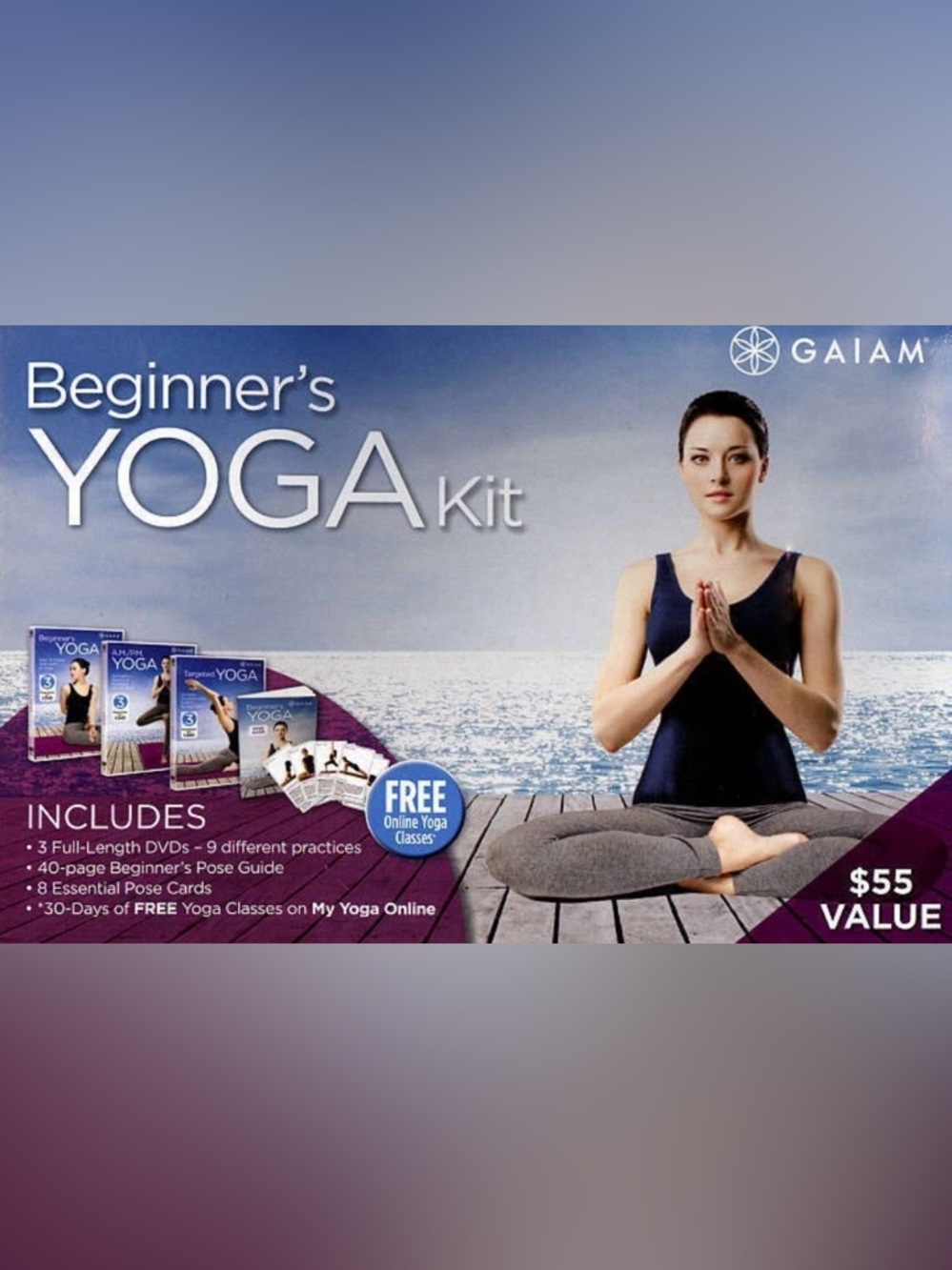 GAIAM Beginner's Yoga Kit-Includes everything stated on box BRAND NEW